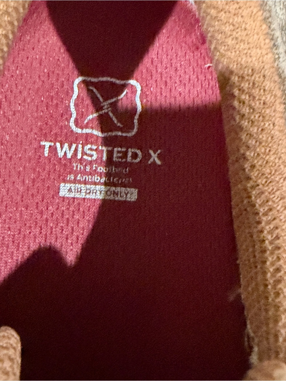 Twisted X Women's Feather X Leather Color: Bomber 6.5M - Picture 6 of 8